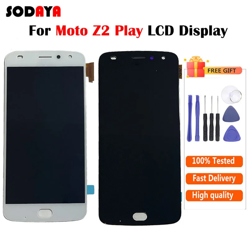 AMOLED для Motorola Moto Z2 Play Дисплей LCD XT1710 01/07/08/10 сенсорный экран дигитайзер в