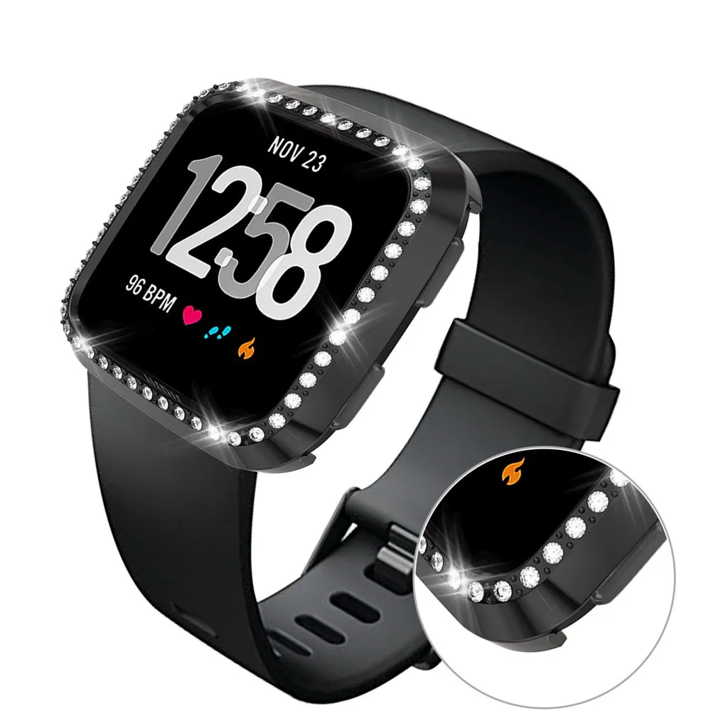 Защитный чехол, роскошный Кристальный Чехол для Fitbit versa/Lite, сменная пленка для смарт-часов, защитный чехол, ультра-тонкий, 19Jul
