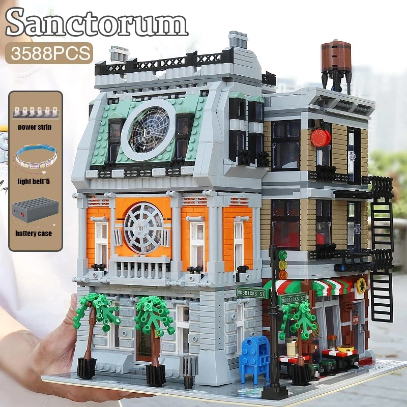 Строительные блоки MOULD KING MOC модель уличного вида санктора сборные детские