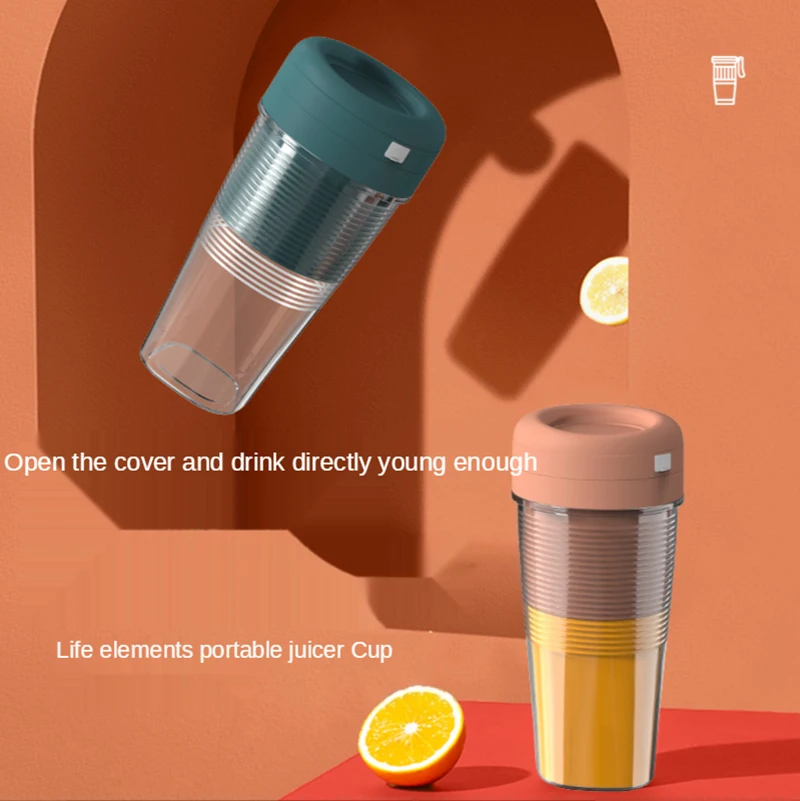 

Portable Juicer Cup Handheld Desktop Rechargeable USB For Home Orange Apple Mini Fruit Raw Juice Blender Machine