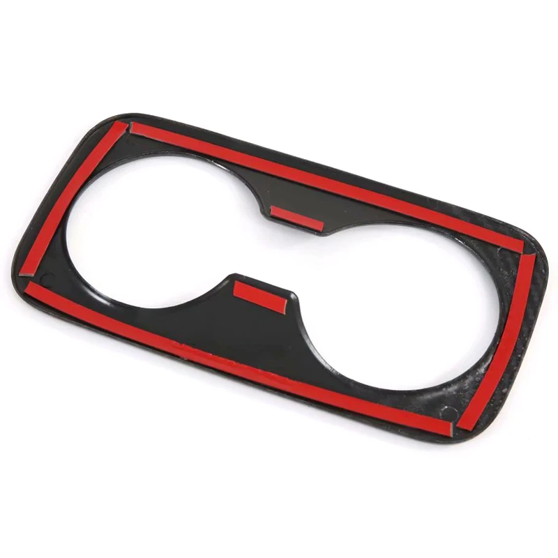 

ABS Carbon Fiber Interior Rear Water Holder Cup Frame Cover Trim for Hyundai Tucson 2016-2019 Car Styling Accessories
