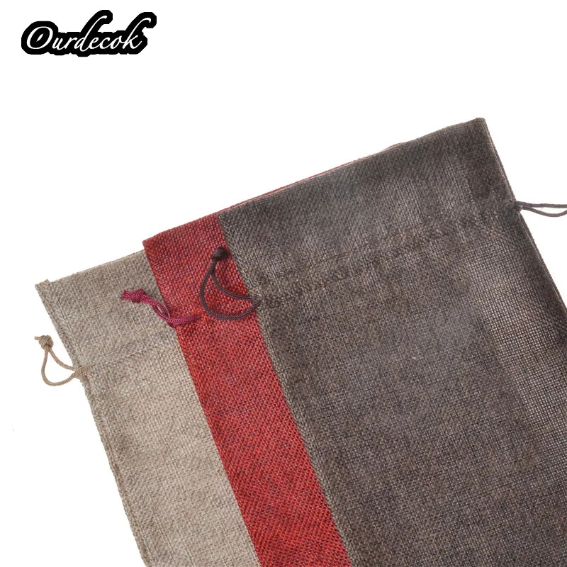 Винная бутылка из джута Bags 15cm x 35cm (6 &quotx 18 5&quot) Чехлы для бутылки шампанского
