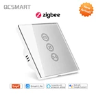 Переключатель штор ZigBee для солнцезащитных окон, жалюзи, голосовое управление Alexa Smart Life 3,0