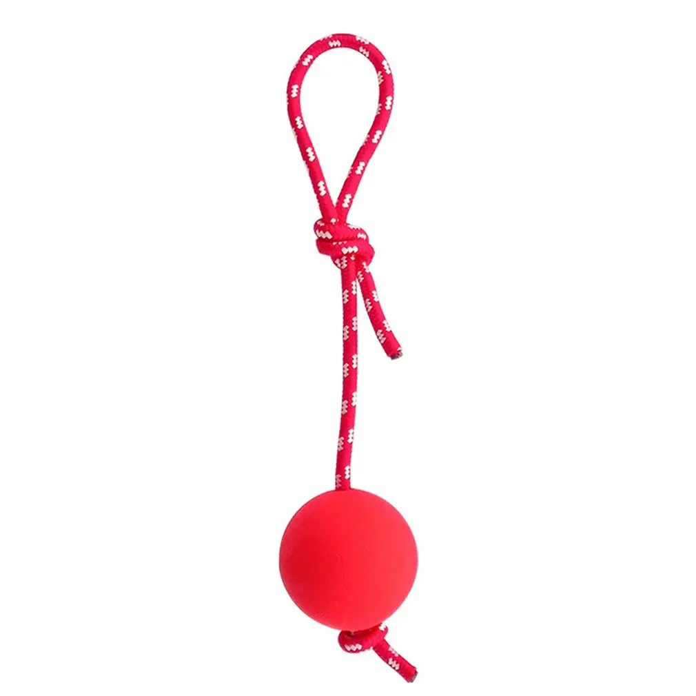 

Natural Rubber Dog Toy Ball On A Rope Reward For Pet Training/Playing/Chewing Solid Tooth Cleaning Toys
