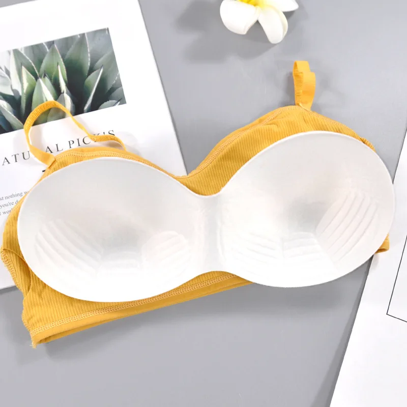 

Sports Bra Girl Jogging Gym Underwear Push Up Fitness Cotton Solid Sports Bra Women Running Yoga Sport Tops Sports Bras Women