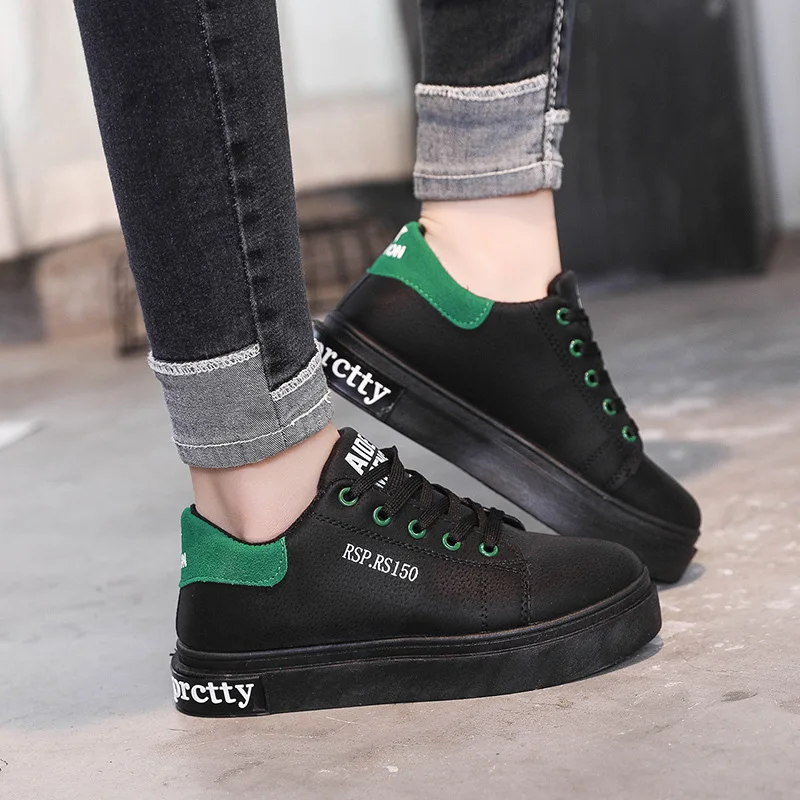 Женская маленькая белая обувь женская на плоской подошве повседневная