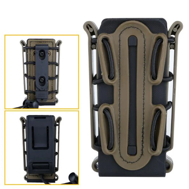 

Tactical 9MM soft shell single clip with MOLLE buckle belt accessories box