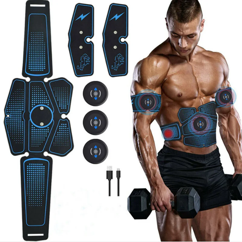 

Smart Abdominal Muscle Belt Stimulator USB Rechargeable for Home Fitness Arm Waist P9