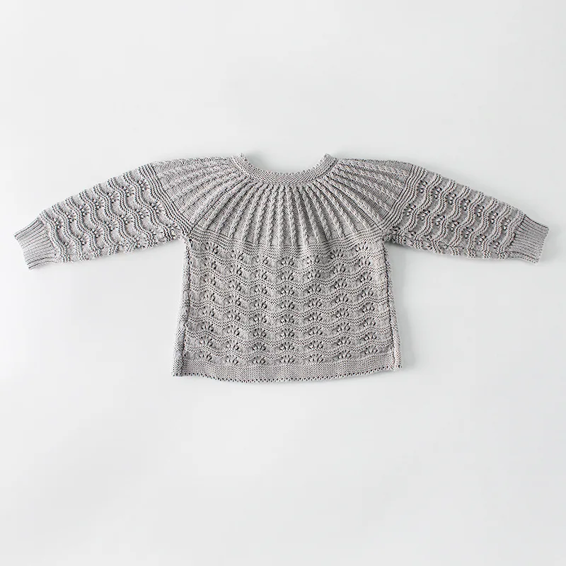 Трикотажное пальто для новорожденных девочек Осень-зима теплые свитера с
