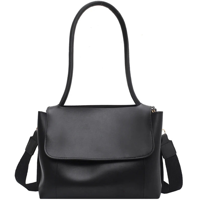 

Composite Bag High Capacity PU Leather Handbags 2021 Winter Designer Vintage Big Shoulder Bag Trending Tote Handbags