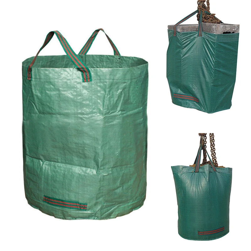 Мешок для садовых отходов сорняков Листьев большой мешок резки переносная сумка