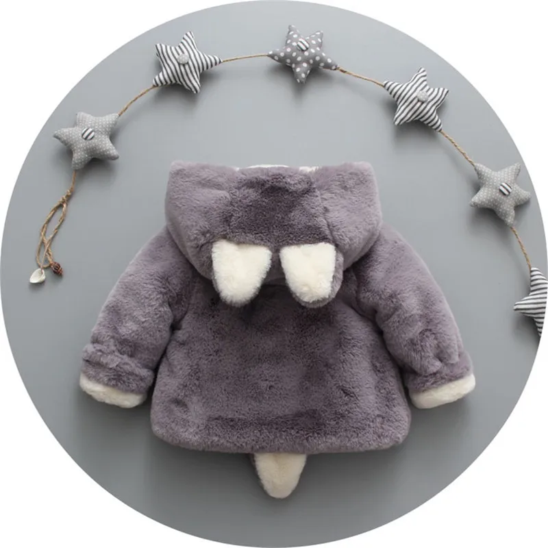 Детское зимнее пальто с капюшоном хлопковая меховая теплая куртка для