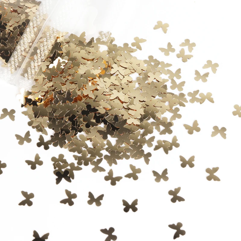 

15Bags Holographic Metallic Butterfly Shaped Glitter Flake Sequins 3D Laser Nail Art Design Decoration Accessories Wholesaler