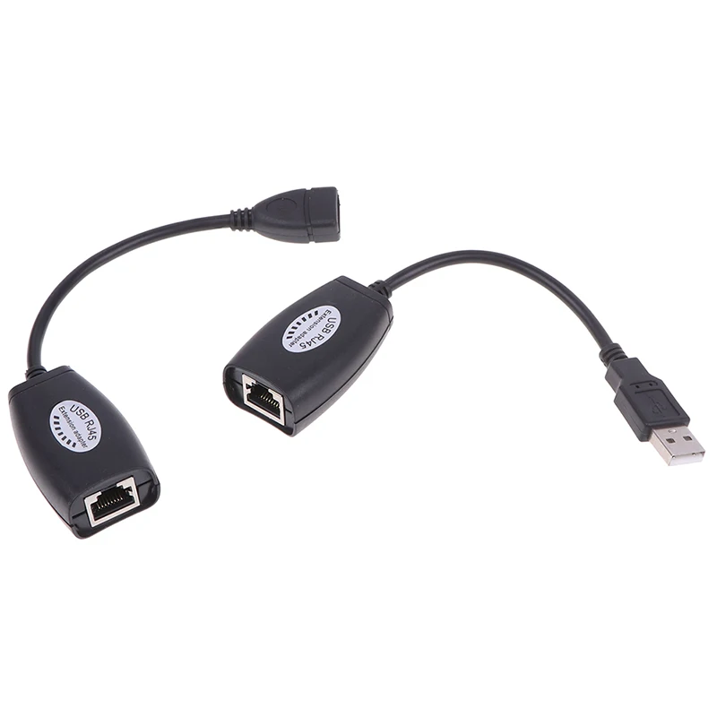 USB UTP удлинитель адаптера через один RJ45 Ethernet CAT5E 6 кабель до 150 футов | Компьютеры и