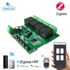 Релейный модуль Ewelink ZigBee 3,0, 10 А, дистанционное управление, выключатель света, работает с Alexa Google Home Tuya, умный концентратор, шлюз, мост