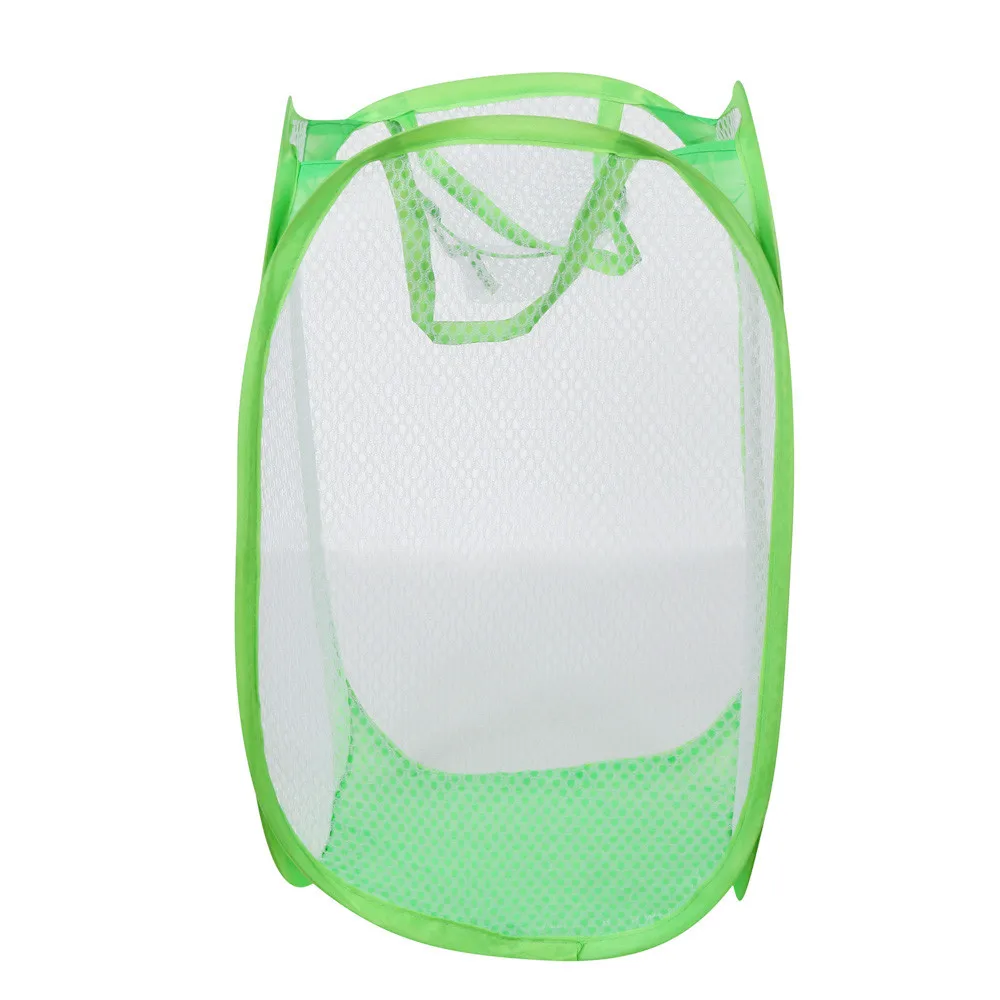 Белая сетчатая складная корзина для грязной одежды горячая Распродажа белья