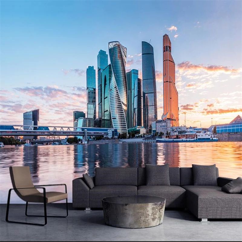 Индивидуальный Европейский современный городской пейзаж с высокой четкостью в