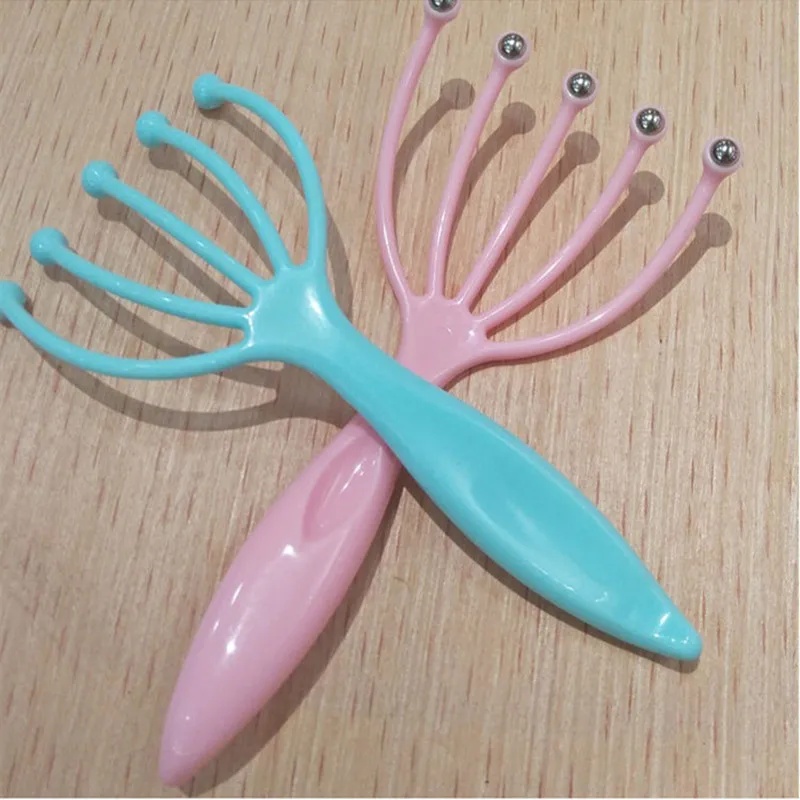 Лидер продаж массажер для головы со стальными шариками релаксации пяти пальцев