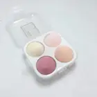 Набор косметических яиц, пуховка для пудры, спонж для влажного и сухого макияжа, коробка для хранения косметических яиц, пуховка для пудры