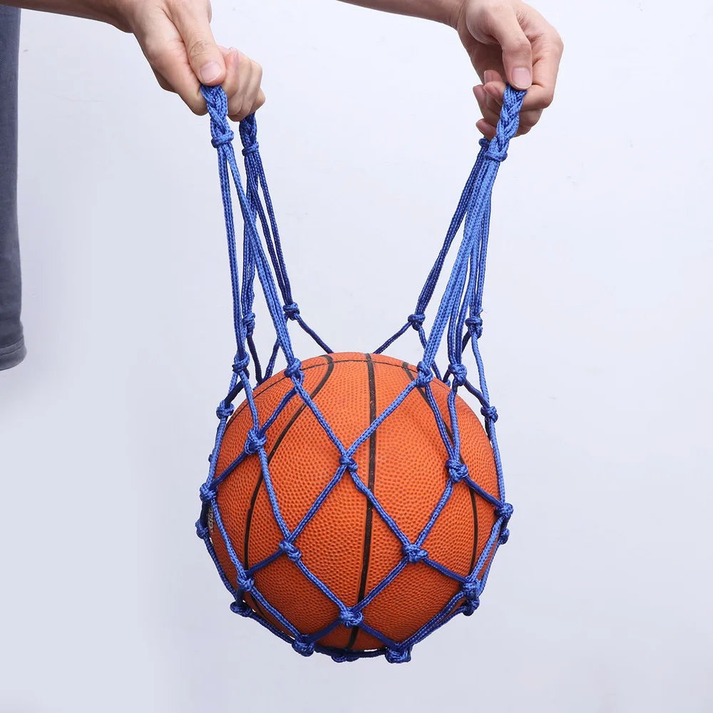 

Heavy Duty Basketball Bag Drawstring Mesh Net Nylon Soccer Carrier Mesh Net Bag Drawstring Storage Bag for Basketball Pocke