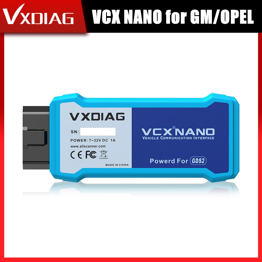 VXDIAG VCX Nano для GM/OPEL диагностический программируемый инструмент с GDS2 V21.0.01501/2020 4 Tech2WIN