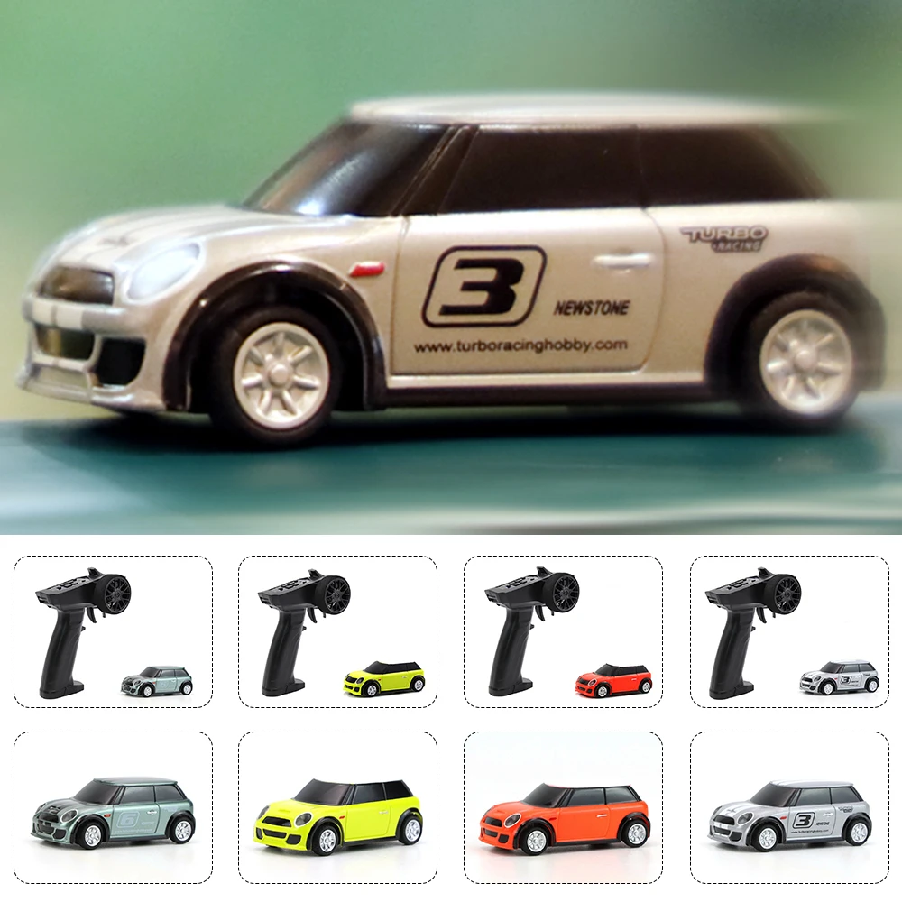 

1:76 RC Car Mini Full Proportional Wholesale Electric Race Car Kit 2.4GHZ Racing Experience Car Children Toys Gift