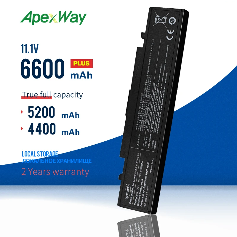 Аккумулятор Apexway для ноутбука Samsung 11 1 В PB9NC6B R580 R540 R519 R525 R430 R530 RV511 RV411 RV508 R528 Aa