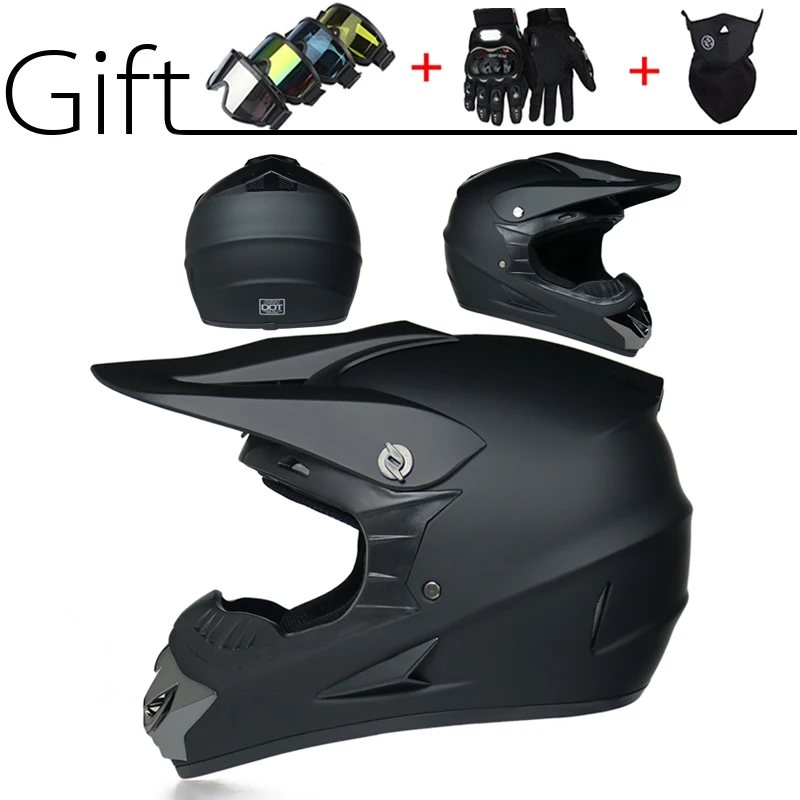 

Off-road Motorcycle Helmet DOT Motocross Professional Motorbike Racing Dirt Bike Full Face Moto Helm Cascos Free 3pcs Gift