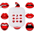 Чехол с сексуальными губами для Apple Airpods 1 2 Pro, чехол с абстрактным рисунком, чехол для наушников, мягкий силиконовый чехол для телефона