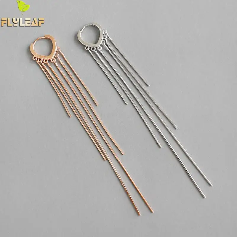 Висячие серьги в форме сердца из розового золота для женщин Настоящее серебро 925