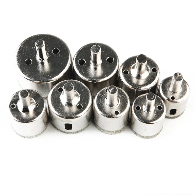 

20pcs 4-50mm Diamond Coated Hole Saw Drill Bits for Tiles Marble Glass Ceramic