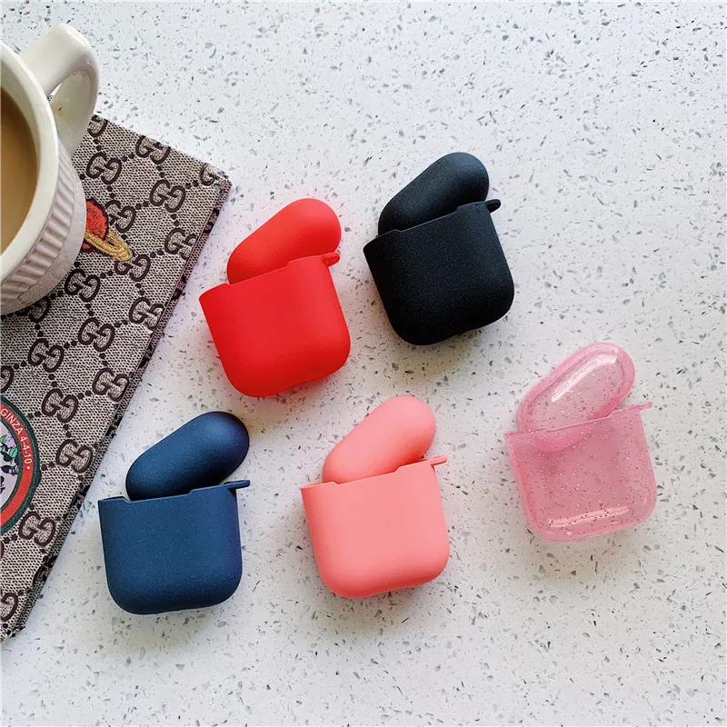KJOEW ТПУ силиконовый мини чехол для наушников Чистый цвет защитный Airpods аксессуары