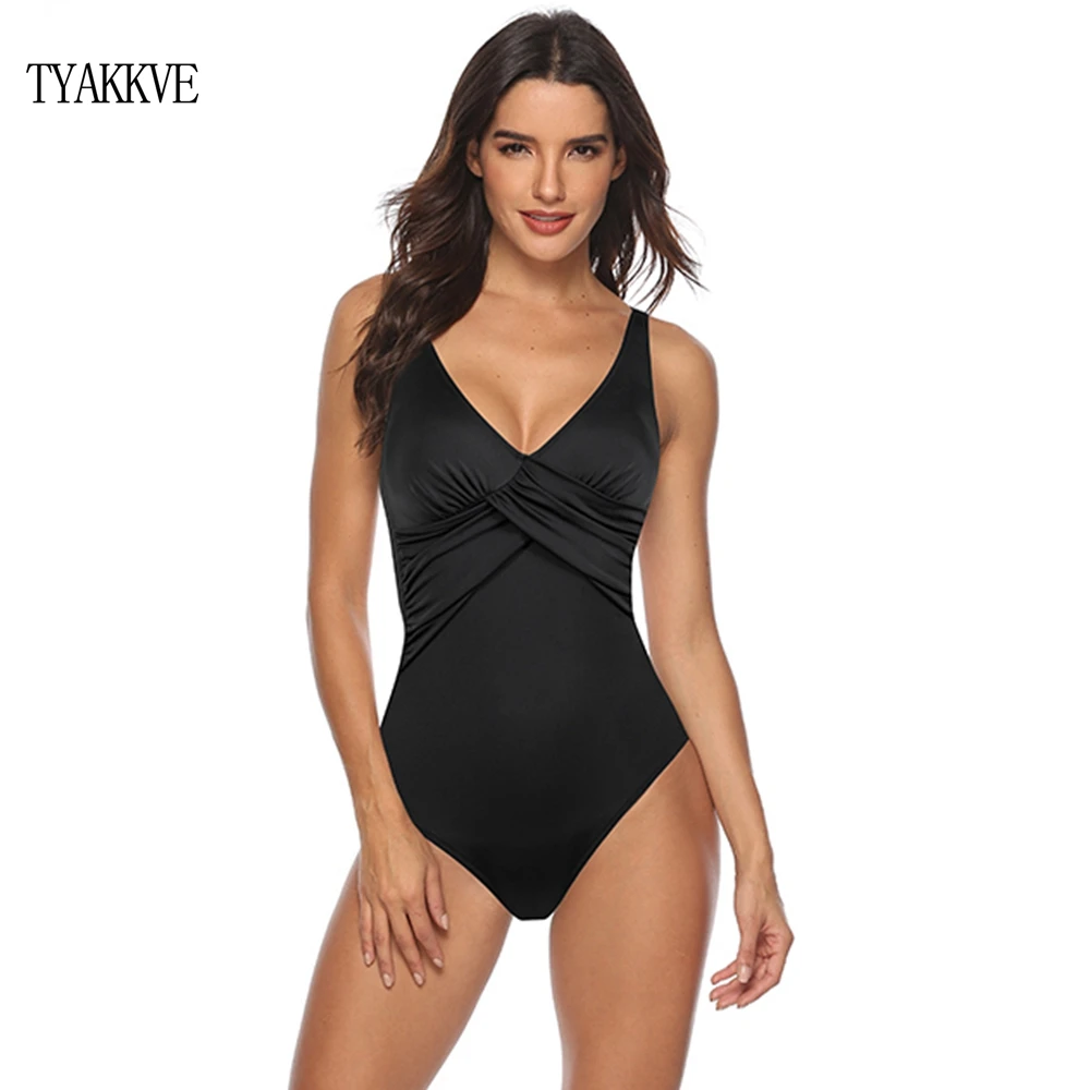 Сексуальный черный купальный костюм Цельный купальник для женщин 2020 новый