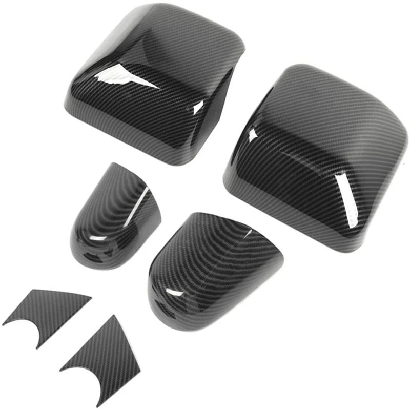 

Чехол на зеркало заднего вида из углеродного волокна для Jeep Wrangler JL JLU 2018