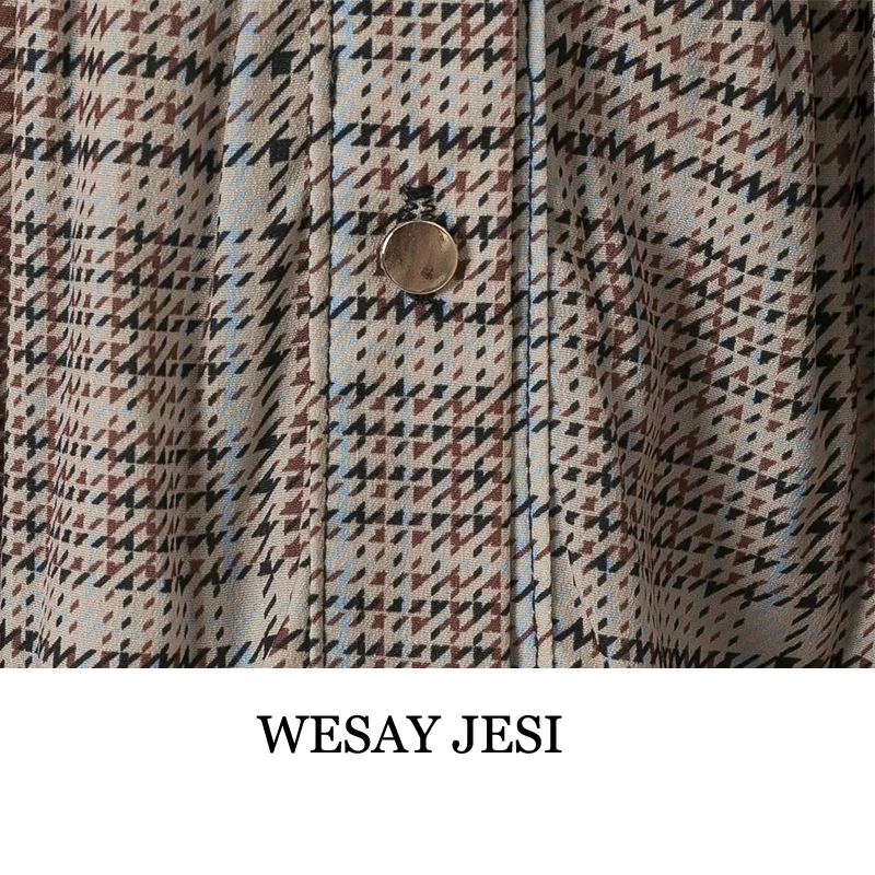 

WESAY JESI Woman's Blouse New Fashion Casual Ladies Spring Ruffled Bow Button Multi Chic Tops Office Clothes Long Sleeve Shirt