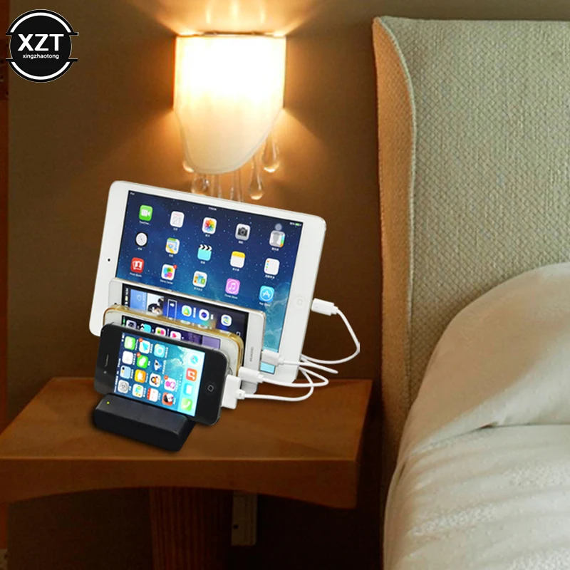 Быстрая зарядная станция с несколькими USB-портами 4 порта USB док-станция для