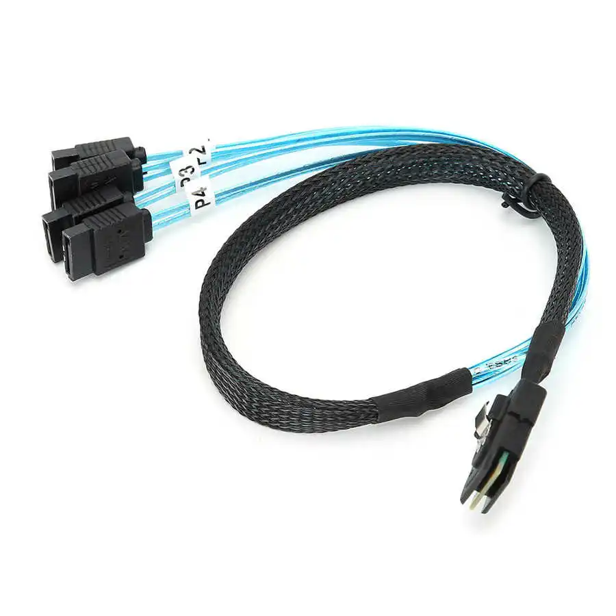 G0101 Mini SAS Cable 36P SFF-8087 to 4SATA Server Data Line Computer Accessories | Компьютеры и офис