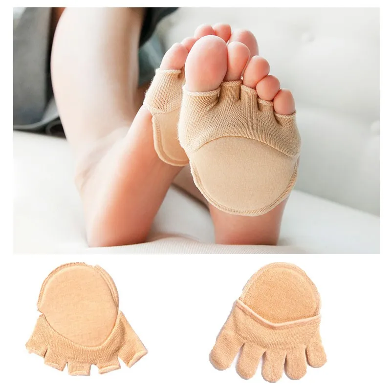 1 пара хлопок Половина Стельки колодки по уходу за ногами стельки стопы боли