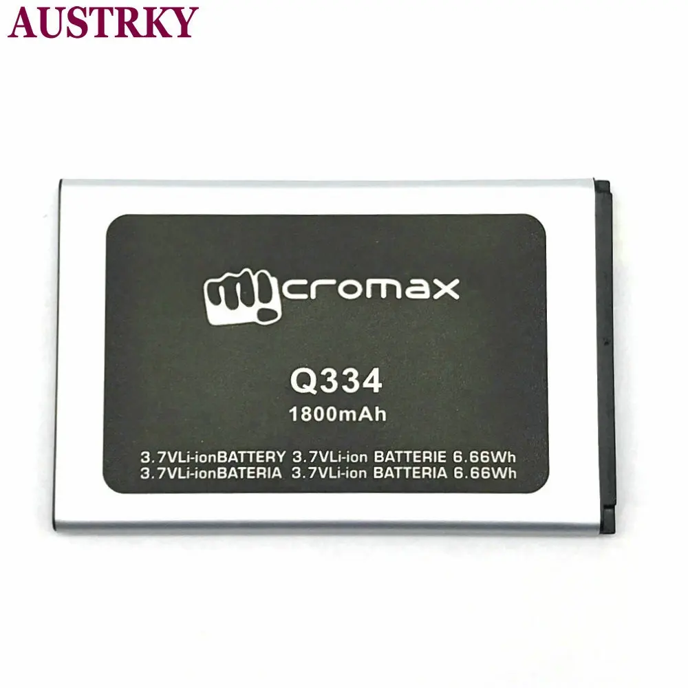 Новый аккумулятор для телефона Micromax Q334 1800 мАч аккумуляторные батареи + код