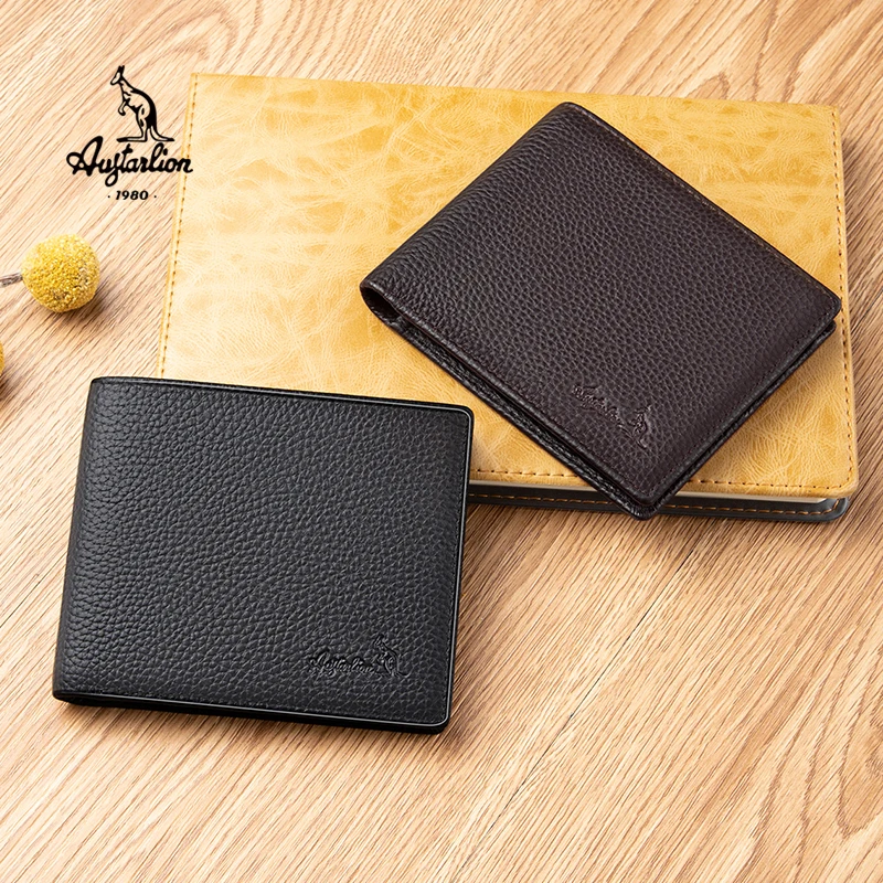 AUGTARLION мужской кошелек из натуральной кожи новинка брендовые кошельки для мужчин