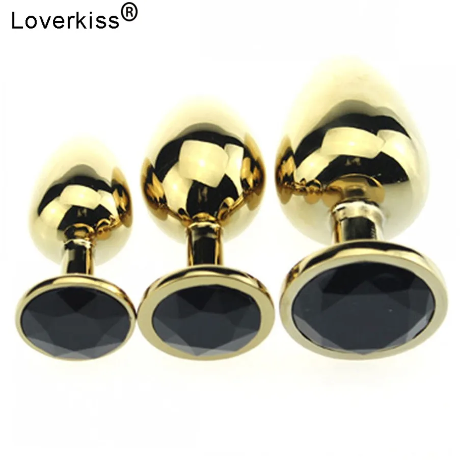 Intimate Metal Anal Plug Crystal Jewelry Smooth Large Butt No Vibrator Bead Anus Dilator Toys Set for Men Women | Красота и здоровье