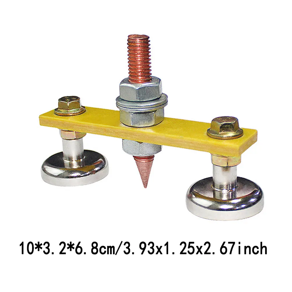 

Metalworking Magnet Head Welding Clamps Support Machine Holder Tool Ground Connector Spotter Copper Tail for Car Repair