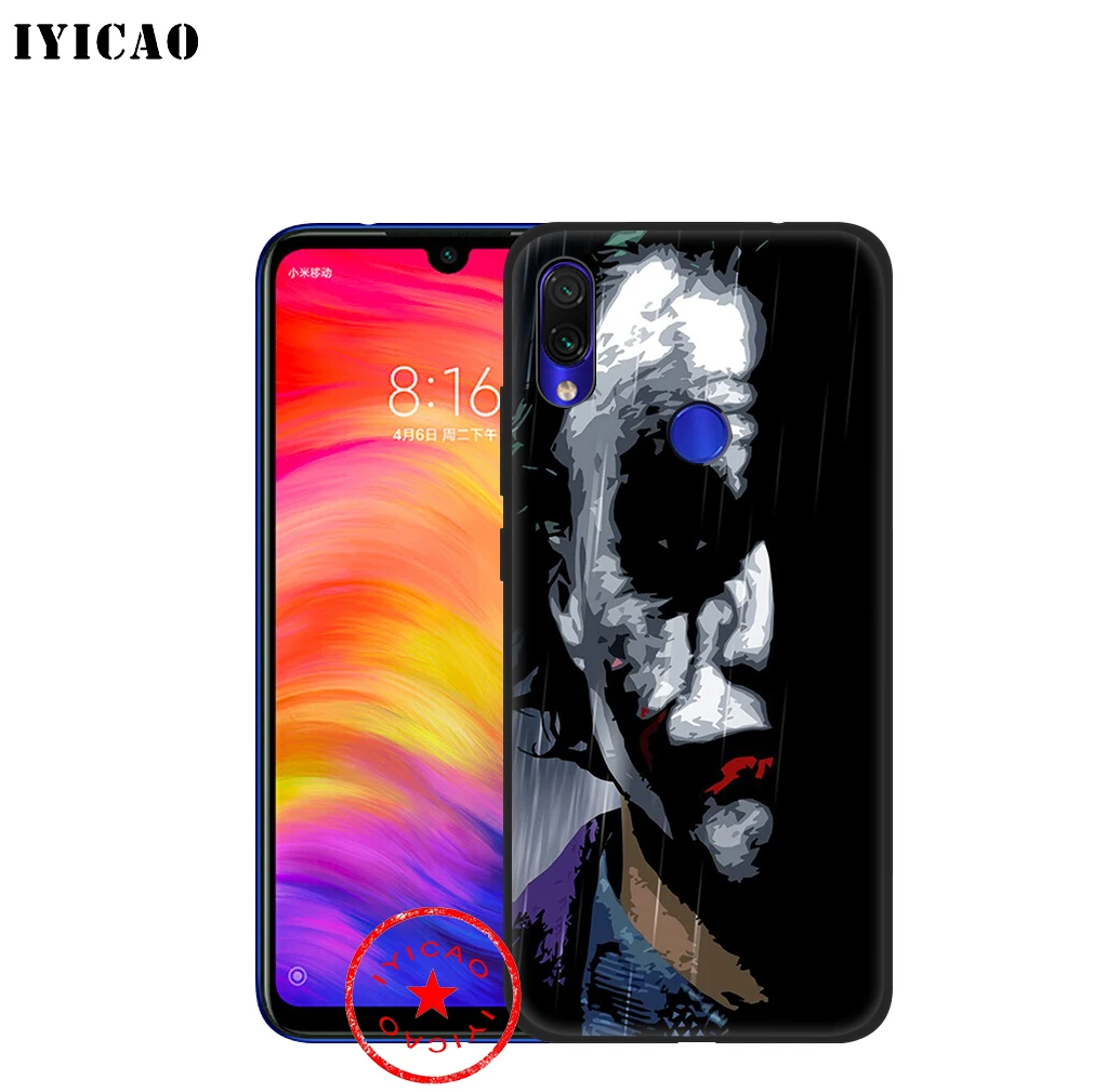 IYICAO Бэтмен Джокер из &quotТемного рыцаря&quot Мягкий чехол для Xiaomi Redmi Note 8 7 6 5 Pro 5A 4X