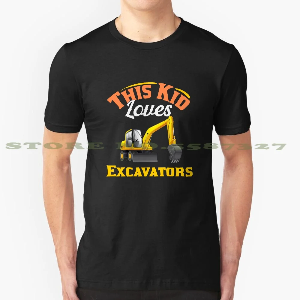 

This Kid Love Excavator Construction Truck Birthday Gift Summer Funny T Shirt For Men Women Construction Truck Driver Kids