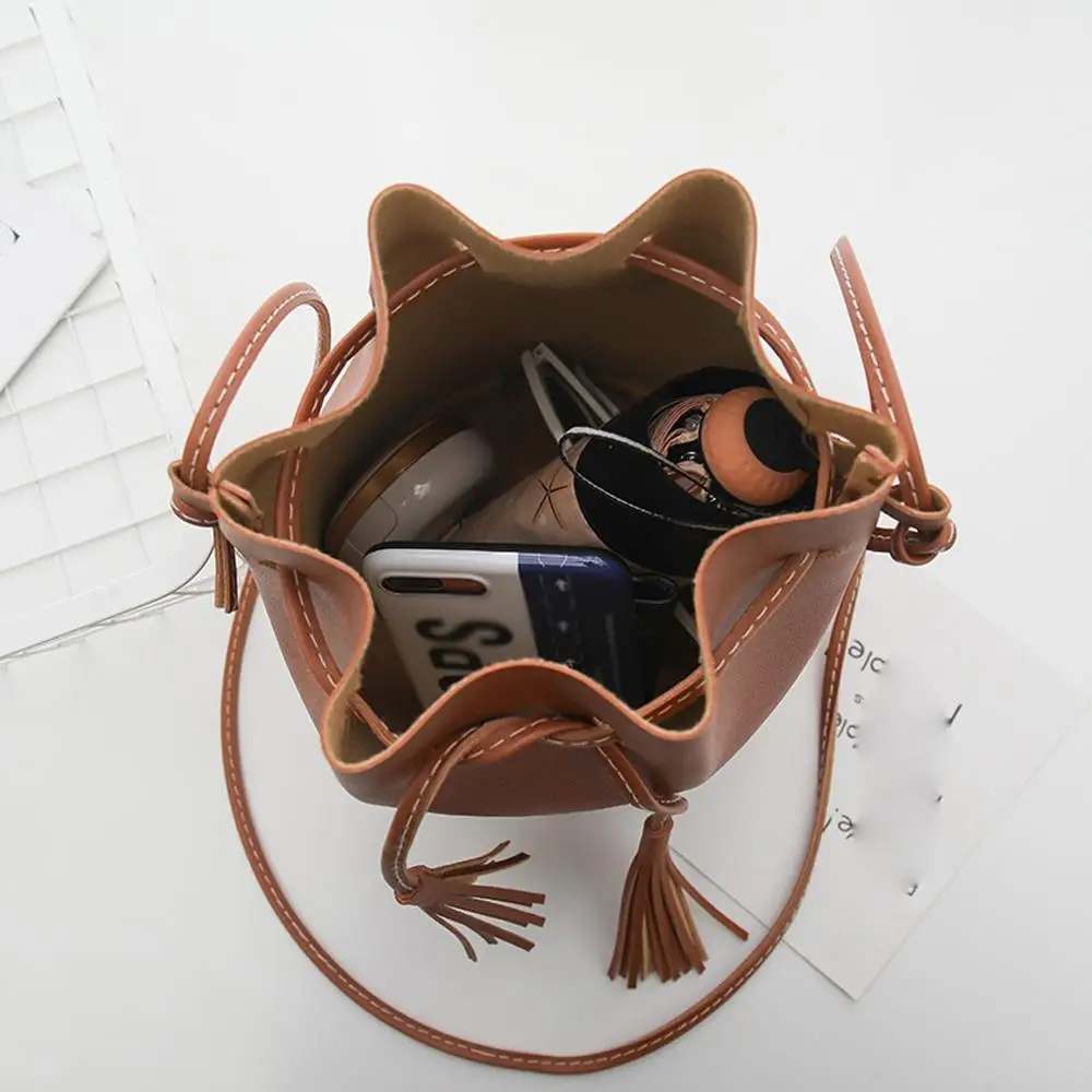 Женская милая сумка через плечо мешок на шнурке ретро дикая простая повседневная