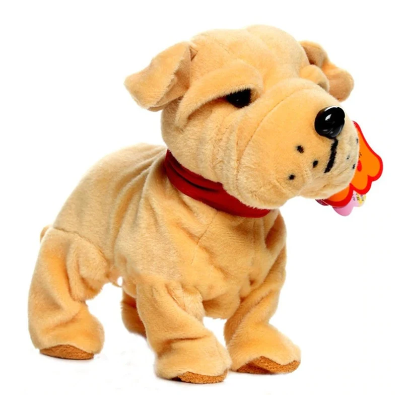 Электронный Робот-собака со звуковым управлением Детская плюшевая игрушка