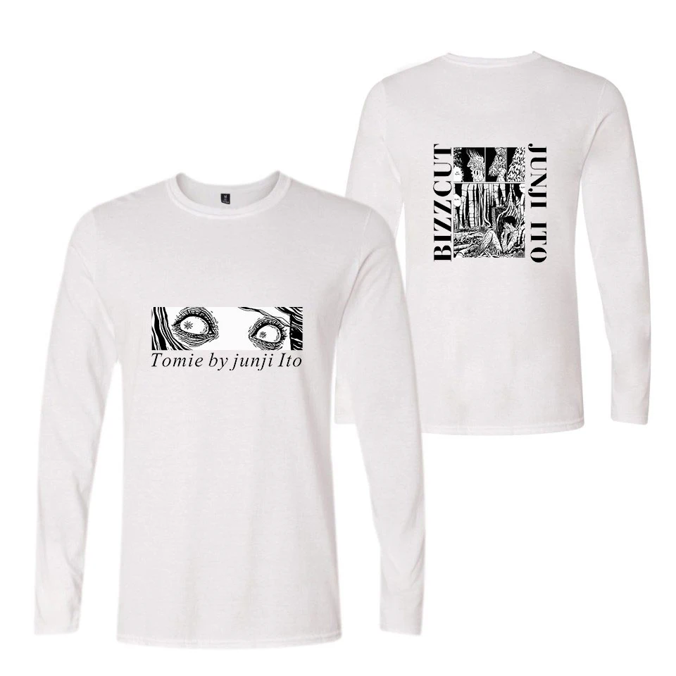 Футболка Junji Ito для мужчин и женщин Повседневная Уличная одежда в стиле хип-хоп