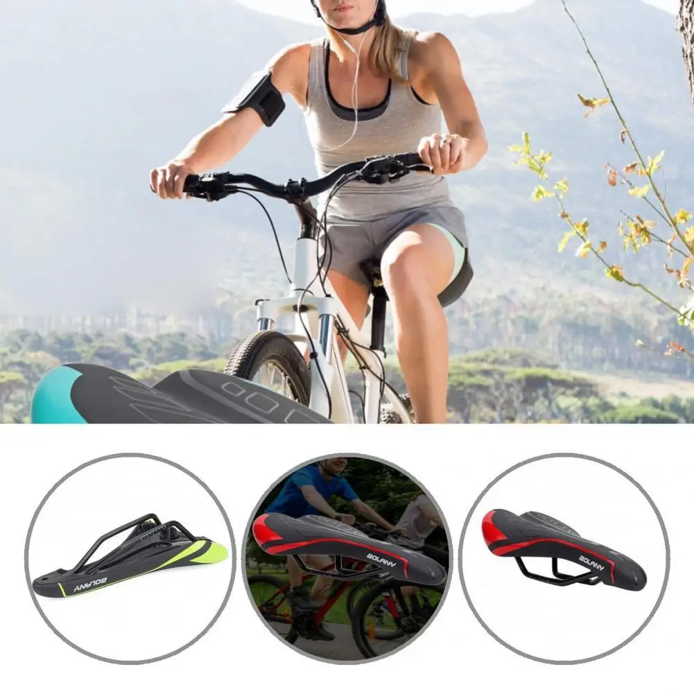 

Cycling Accessory Practical Soft Anti-corrosion Ergonomic Bicycle Saddle PVC Bicycle Saddle Hollow for MTB