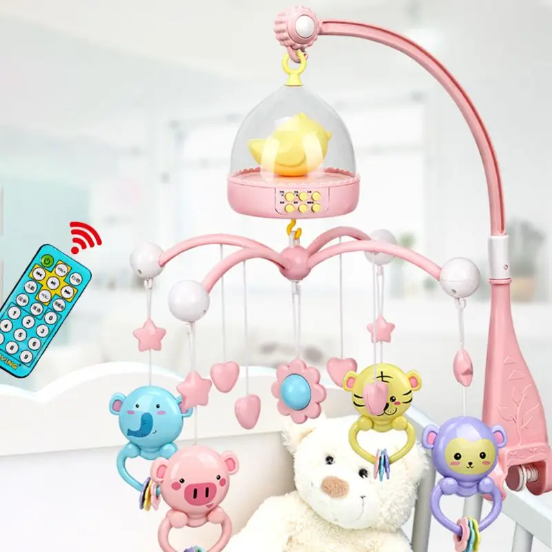 Детская Музыкальная погремушка для детской кроватки Cot Mobile Stars Dreams светильник Flash