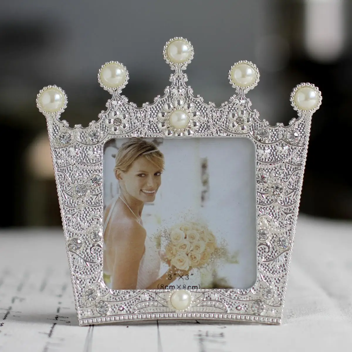 Держатель для фотографий дома украшения стен фоторамки детей блестящая корона